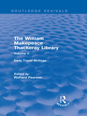 cover image of The William Makepeace Thackeray Library